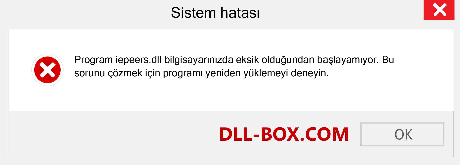 iepeers.dll dosyası eksik mi? Windows 7, 8, 10 için İndirin - Windows'ta iepeers dll Eksik Hatasını Düzeltin, fotoğraflar, resimler